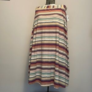 Maxi A-line skirt. Roz&Ali. NWT. 1X. Multi colored.